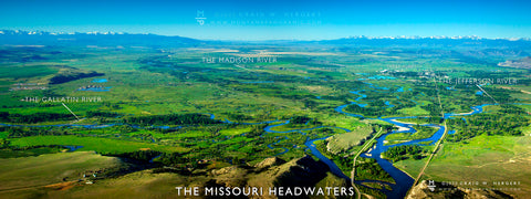 "The Missouri Headwaters - MAP" - Three Forks, MT (OE)