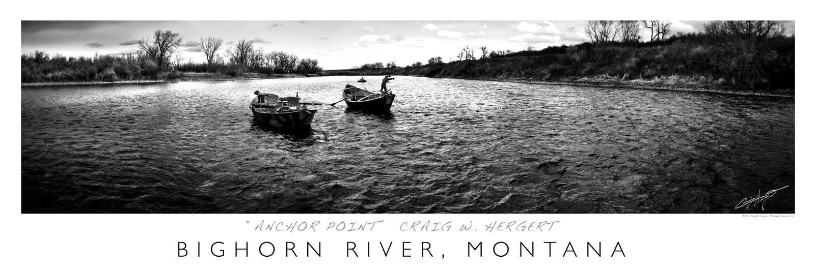 "Anchor Point" - Bighorn River, MT - POSTER