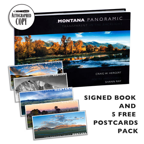 "MONTANA PANORAMIC - Transparent in the Backlight" Hardcover Coffee Table Book - Signed Copy - GIFT PACK