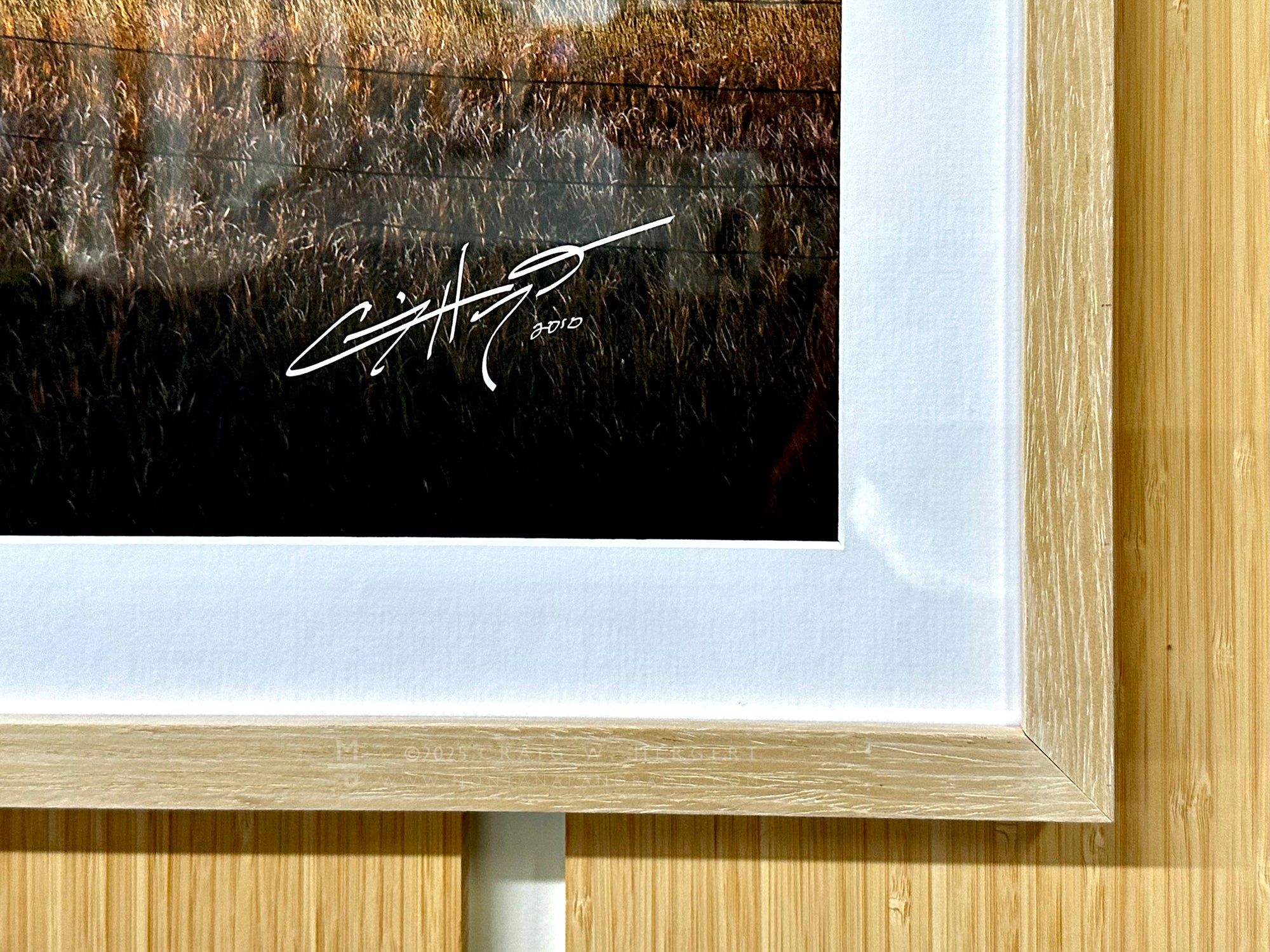 "The Fall Line" - 90" x 30" Custom Framed Triptych open edition paper print - framed