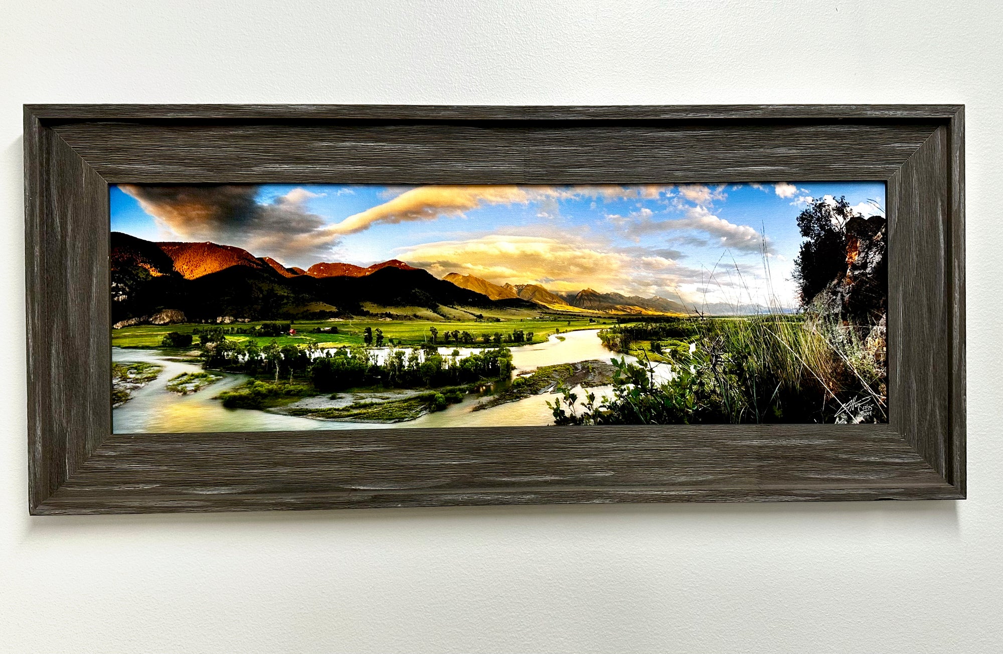 "Paradise Eve" - Limited Edition framed print on Canvas--30" x 10"