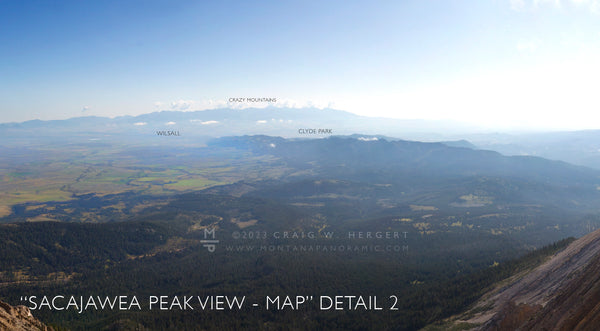 "Sacajawea Peak View - MAP" Bozeman, MT (OE)