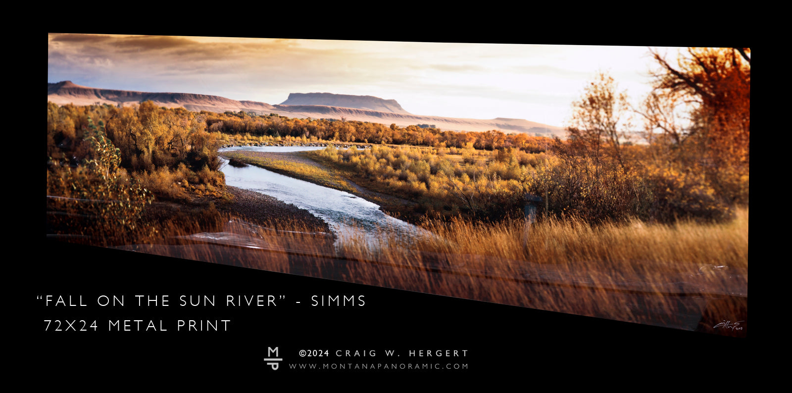 "Fall on the Sun River"  Simms - Montana (OE)