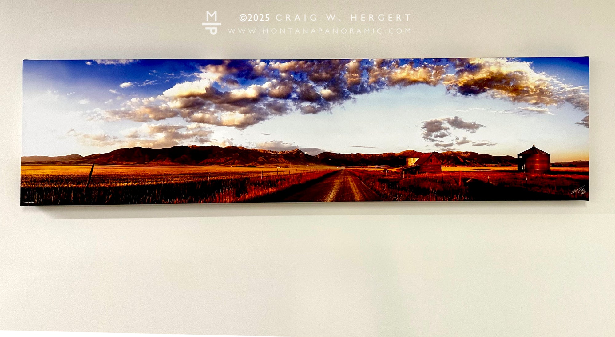 "Washboards" - 60" x 15" Gallery Wrap Framed Limited Edition