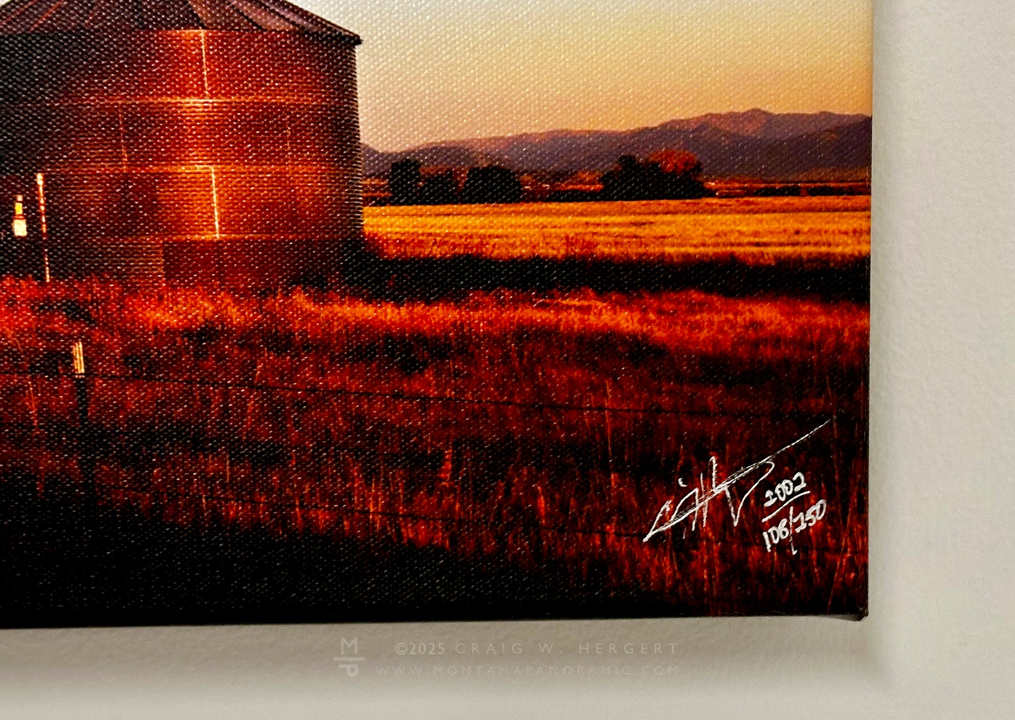 "Washboards" - 60" x 15" Gallery Wrap Framed Limited Edition