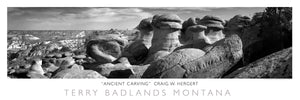 "Ancient Carving" - Terry Badlands, MT - POSTER