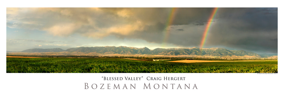 "Blessed Valley" - Bozeman, MT - POSTER