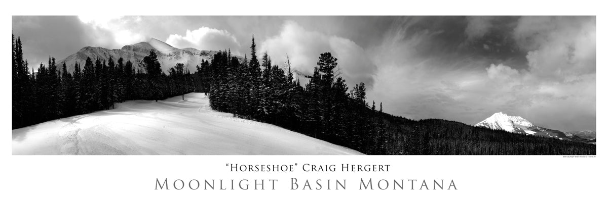 "Horseshoe" - Moonlight Basin, Big Sky, MT - POSTER