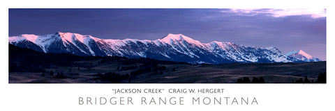 "Jackson Creek" - Bridger Range, Bozeman, MT - POSTER