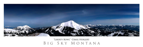 "Liberty Bowl" - Big Sky, MT - POSTER