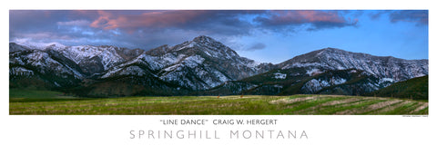"Line Dance" - Springhill, MT - POSTER