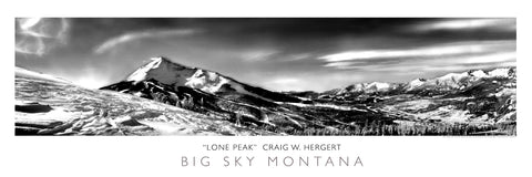 "Lone Peak" - Big Sky, MT - POSTER