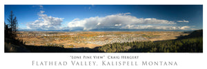 "Lone Pine View" - Kalispell, MT - POSTER