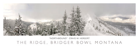 "Northbound"  Bridger Bowl, MT - POSTER