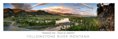 "Paradise Eve" - Livingston, MT - POSTER