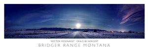 "Rector Moonrise" - Bridger Range, Bozeman / Belgrade,  MT - POSTER