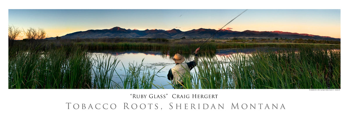"Ruby Glass" - Sheridan, Ruby River, MT - POSTER