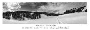 "Skin Trail" - Big Sky, MT POSTER
