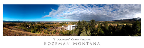"Stockyards" - Bozeman, MT - POSTER