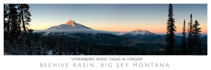 "Strawberry Ridge" - Big Sky, MT - POSTER