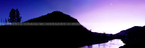"Gibbon Moonrise" - Yellowstone N.P. (OE)