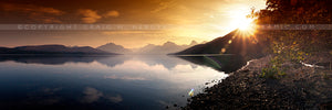 "Lake McDonald Sunrise" - Glacier N.P., MT (OE)