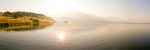 "Diamond Rock Island Sunrise" - Ennis Lake, MT (OE)
