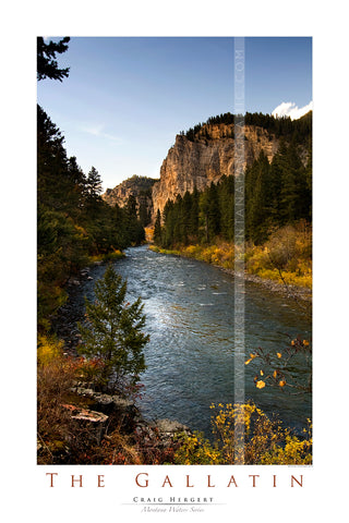 "The Gallatin #2" - Montana Water Series - POSTER