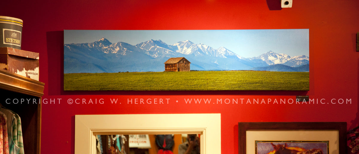 "Harper Puckett" - Bozeman - MT 80"X20" Framed gallery wrap