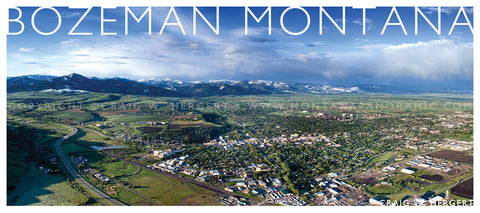 "Downtown" - Bozeman - POSTCARD