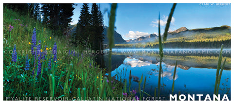 "Hyalite Mirror" - Bozeman - POSTCARD