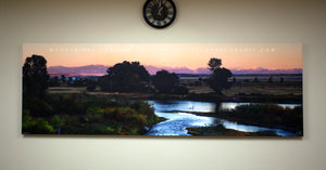 "Jefferson Crossing"  Limited Edition of 75 on Canvas--90"x30"