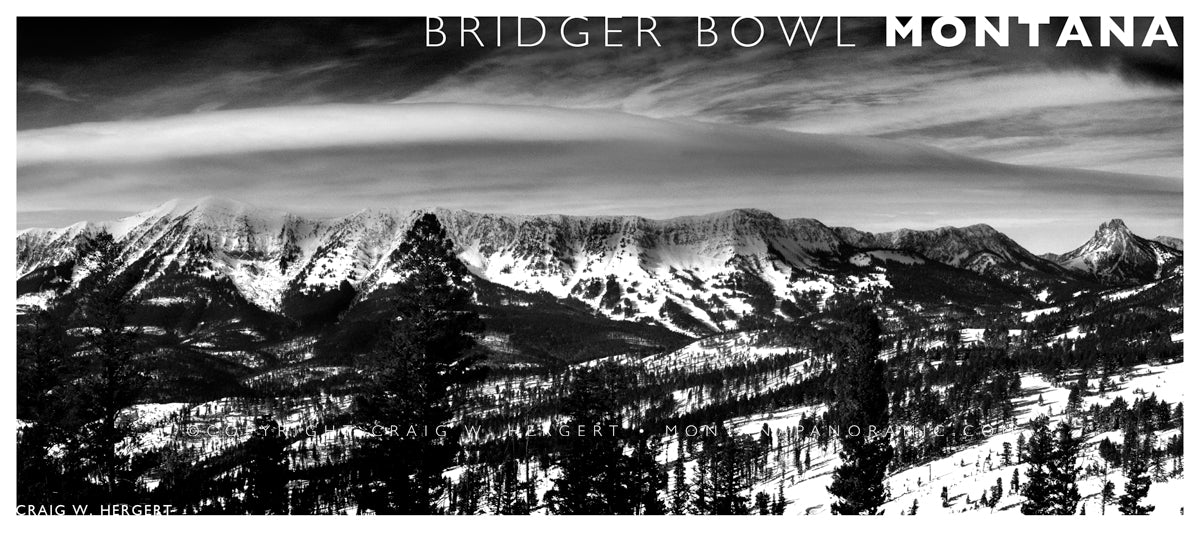 "Ridge Cloud" Bridger Bowl - POSTCARD