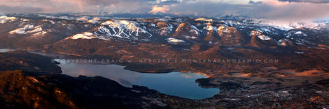 "Spring Evening Over Whitefish" Whitefish, MT (OE)