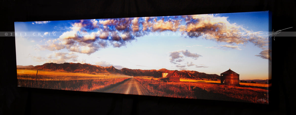 "Washboards" - 60" x 15" Gallery Wrap Framed Limited Edition