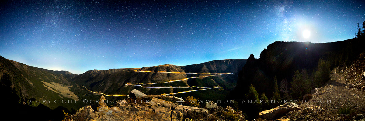 "Full Moon Over The Beartooth Pass" -  Red Lodge, MT (OE)