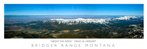 "Above the Ridge" - Bozeman, MT - POSTER
