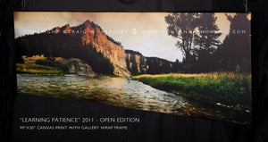 "Learning Patience" -Smith River-90" x 30"