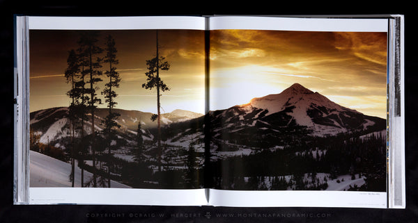 "MONTANA: SKIING THE LAST BEST PLACE" Hardcover Coffee Table Book