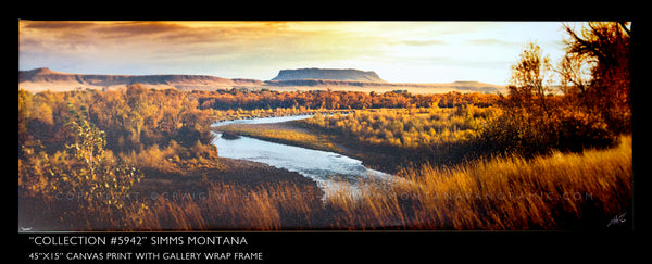 "Fall on the Sun River"  Simms - Montana (OE)
