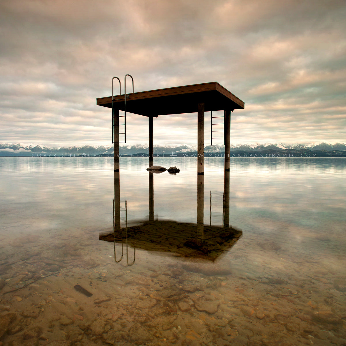 "Winter Dock" - Lakeside - Flathead Lake, MT (OE)
