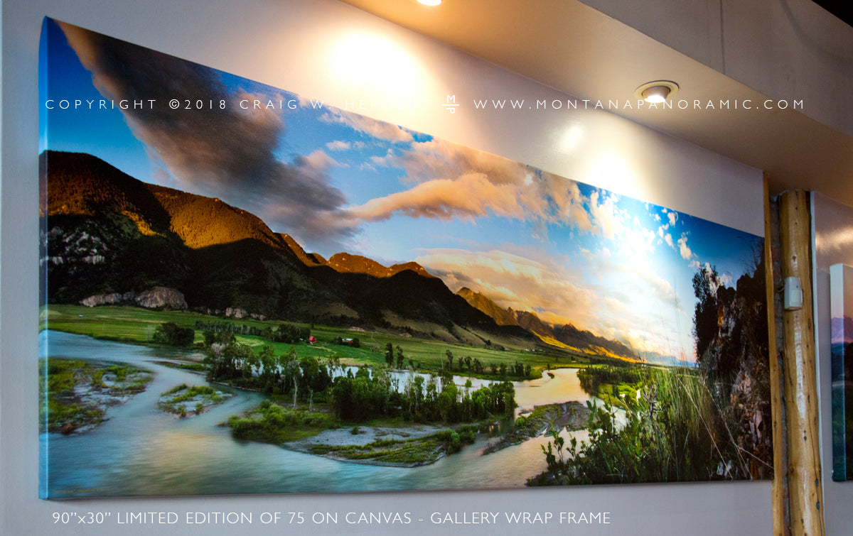 "Paradise Eve" - Limited Edition of 75 on Canvas--90" x 30"