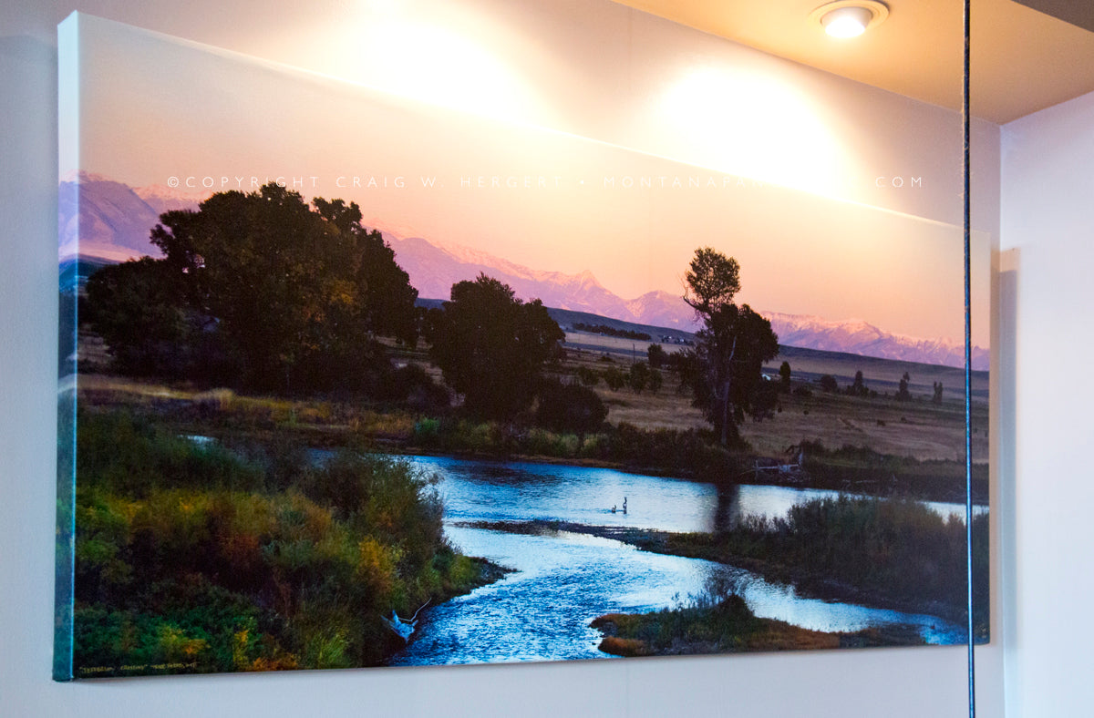 "Jefferson Crossing"  Limited Edition of 75 on Canvas--65"x30"