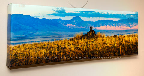 "Rock Johnnie #3" - Madison River Valley - 30"x10" framed canvas