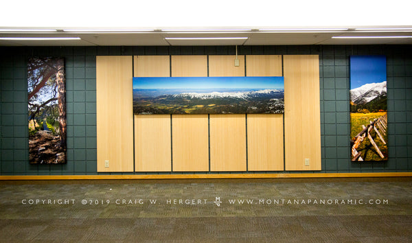 "Above the Ridge" 100" x 24" canvas-gallery wrap framed
