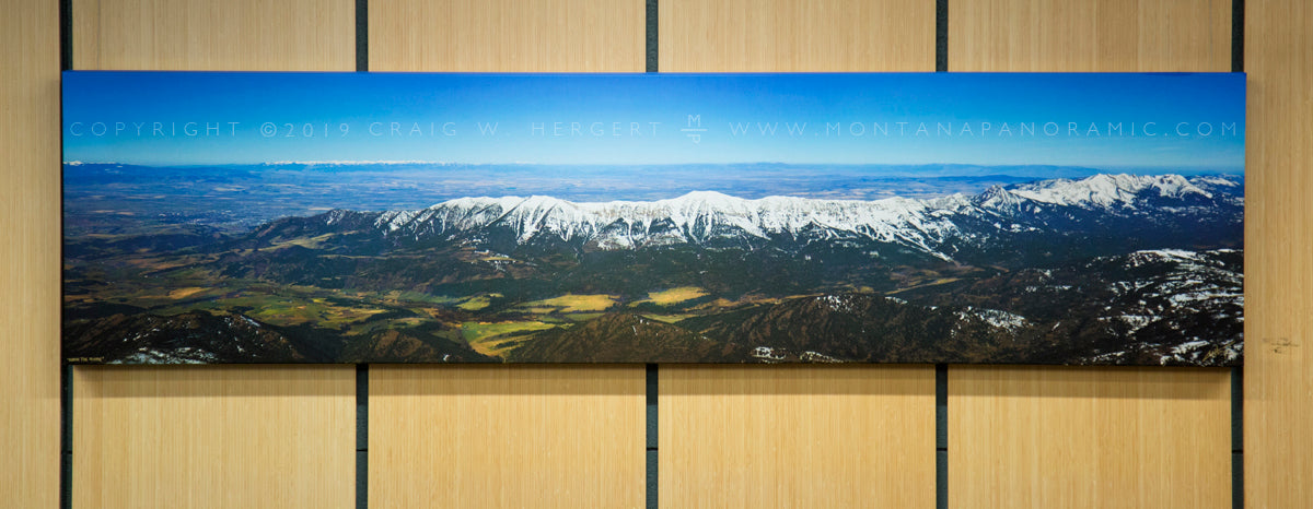 "Above the Ridge" 100" x 24" canvas-gallery wrap framed