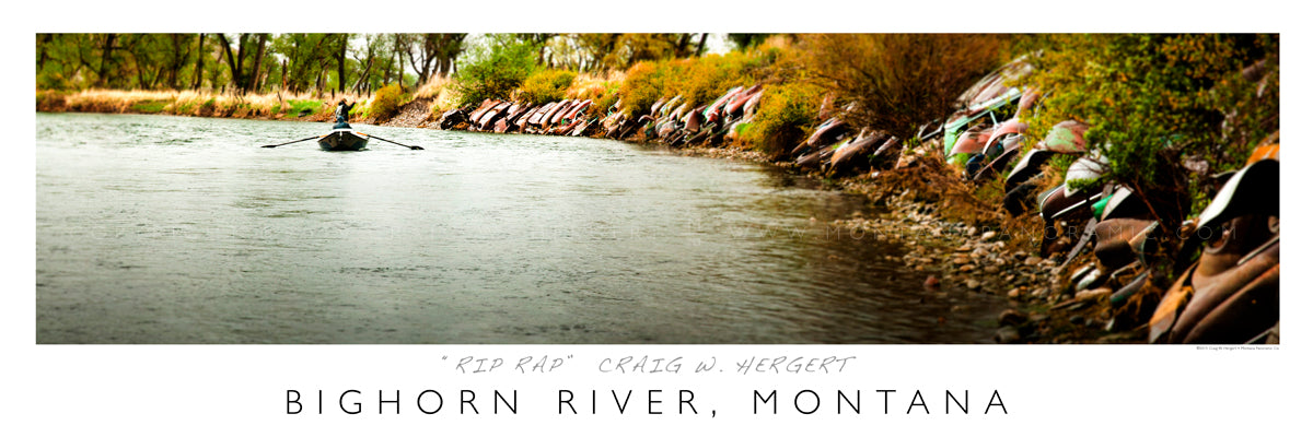 "Rip Rap" - Bighorn River, Montana - POSTER
