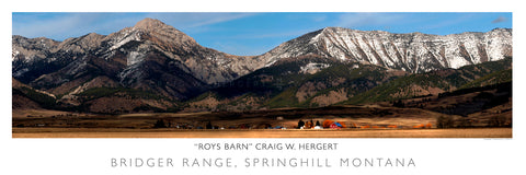 "Roys Barn" - Springhill / Belgrade / Bozeman, MT - POSTER