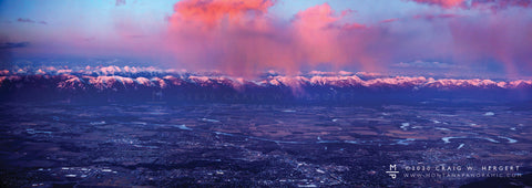 "Sunset Over Kalispell" -Flathead Valley, MT (OE )