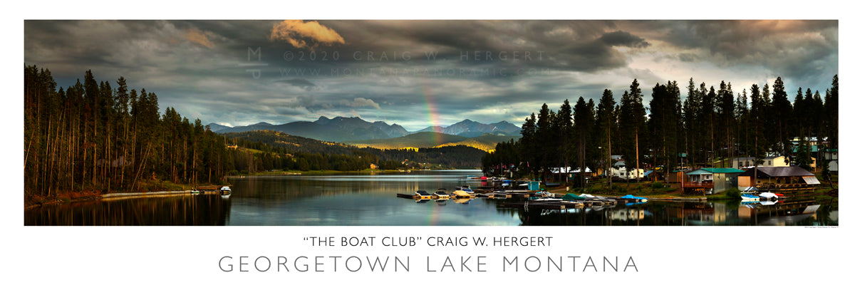 "The Boat Club" - Georgtown Lake, MT - POSTER